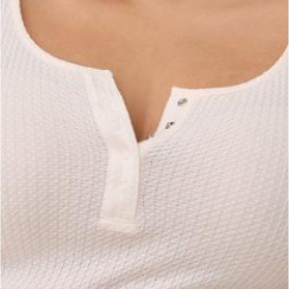 Torrid Waffle Snap Henley Long Sleeve Tee Plus Size - Picture 4 of 5